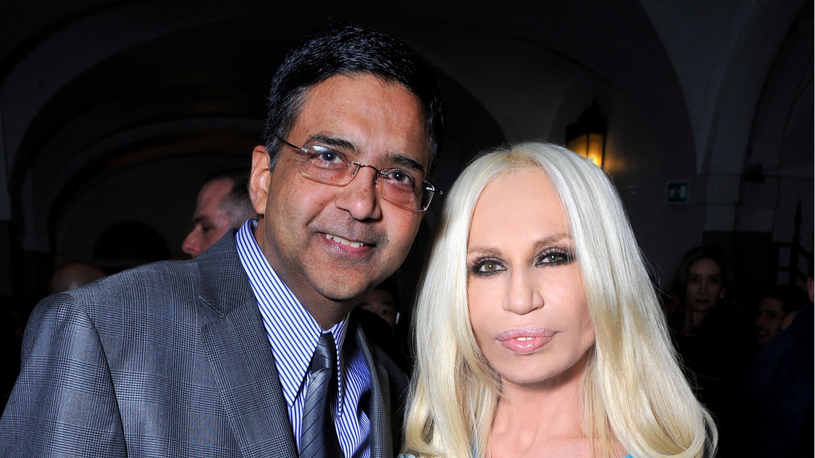 Abhay Gupta with Donatella Versace