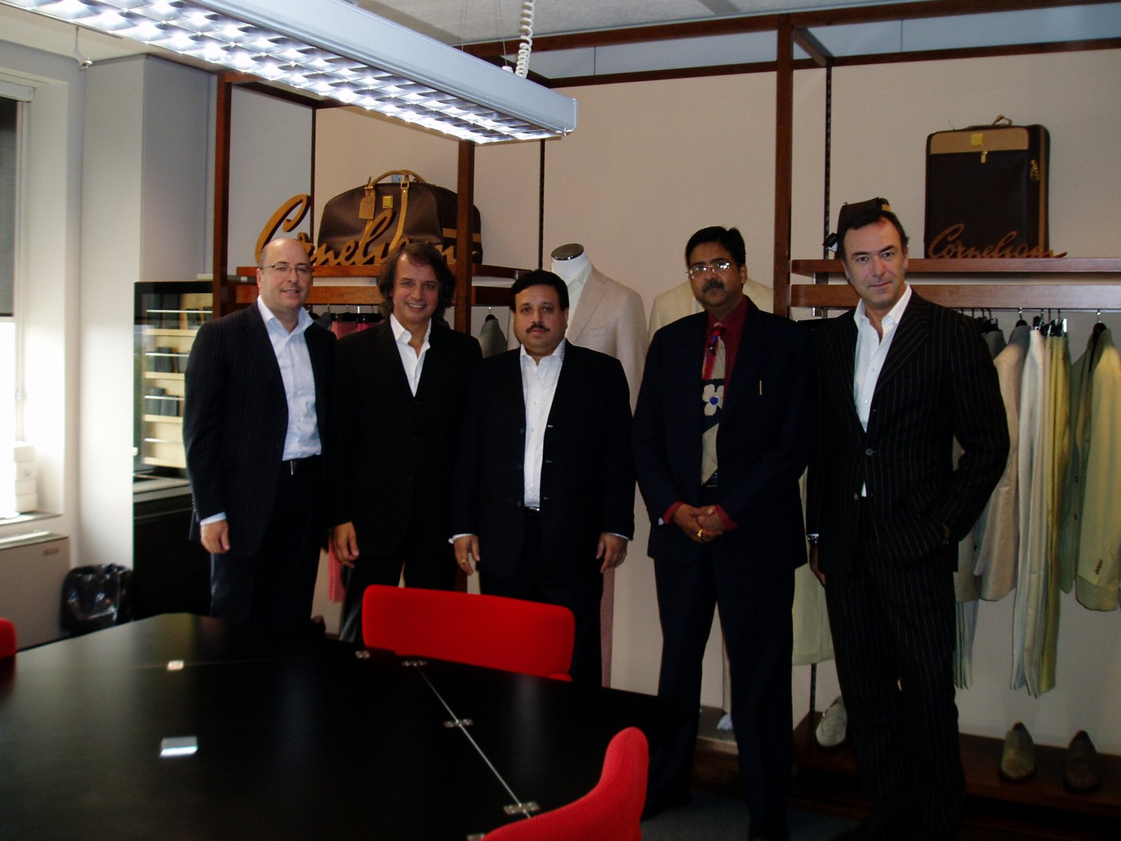 Abhay Gupta with the Corneliani team